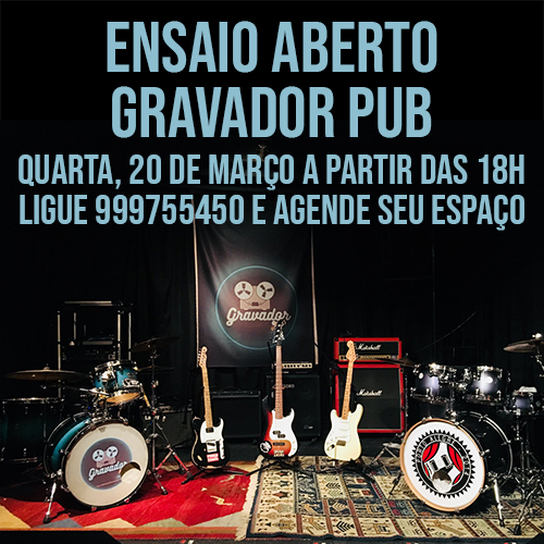 Ensaio Aberto Solidário Gravador Pub