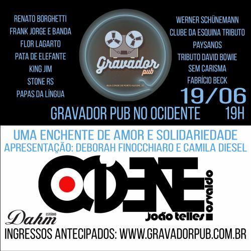 Gravador Pub no Bar Ocidente - Uma Enchente de Amor, Música e Solidariedade