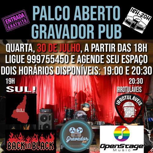 Ensaio Aberto Solidário Gravador Pub