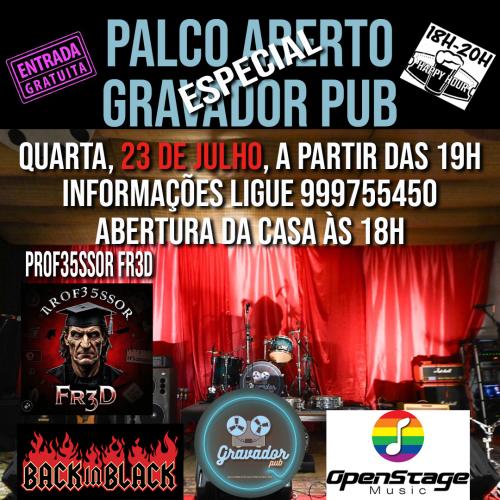 Ensaio Aberto Solidário Gravador Pub