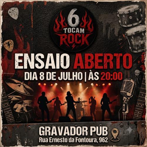 Ensaio Aberto Solidário - Banda 6 Tocam Rock